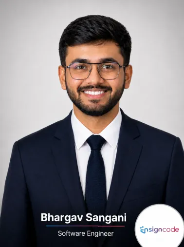 Bhargav Sangani, Software Engineer at Ensigncode
