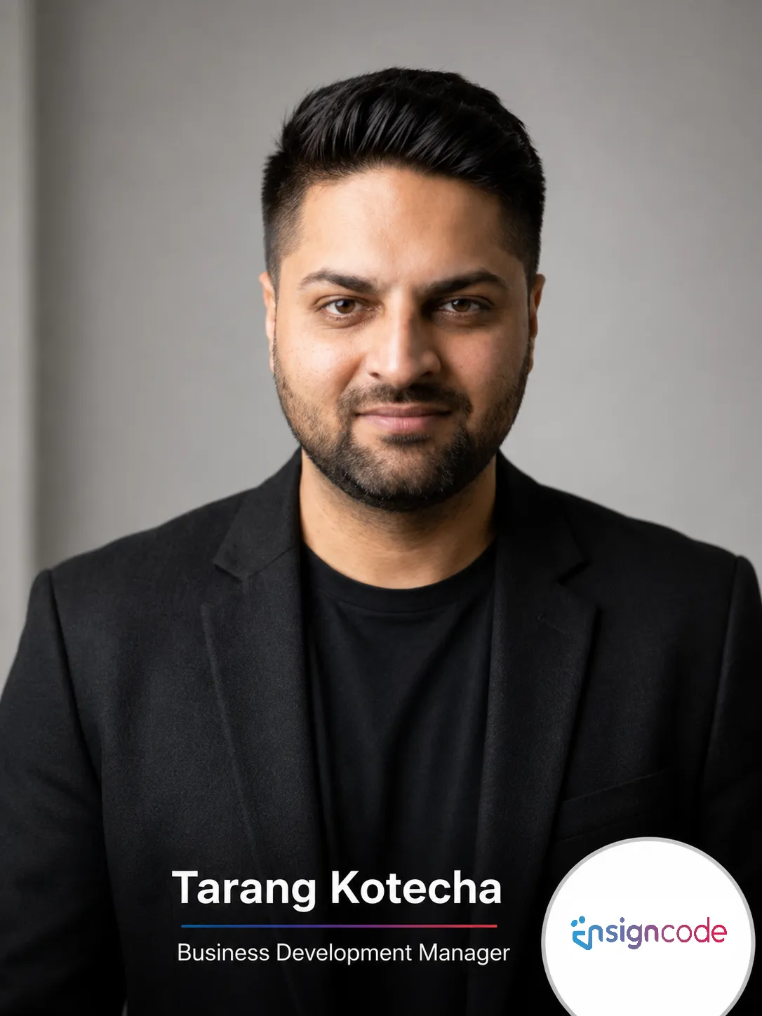 Tarang Kotecha, Business Development Manager at Ensigncode